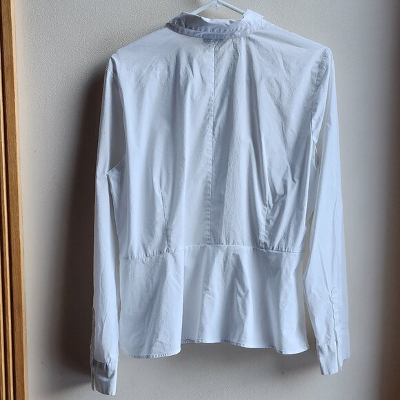 Talbots Crisp White Cotton Blend Button Down Shirt Size 16 - Picture 15 of 15